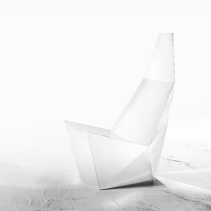 Alexander Lotersztain - QTZ Swivel Base Lounge Chair – White
