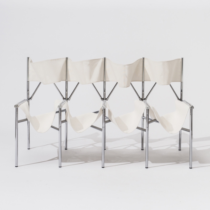 Laurence Humier - Meeting Chairs – 4 Seats – Batyline – White