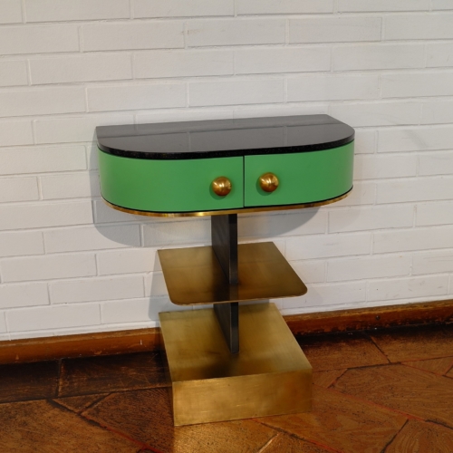 Rooms - Sculpture Side Table - Green