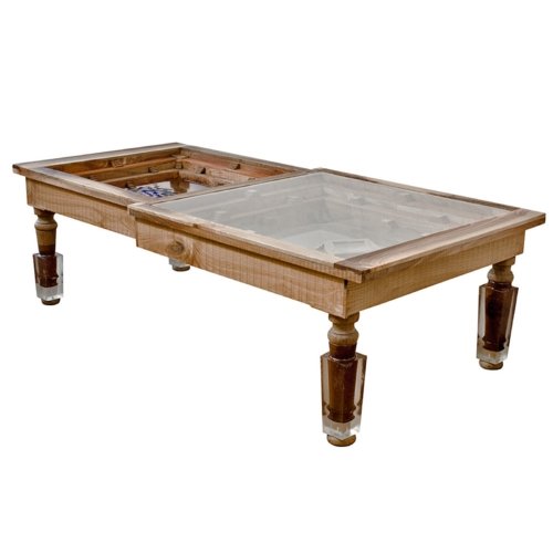 Hillsideout - Big Mosaiced Coffee Table “Blue Gold”