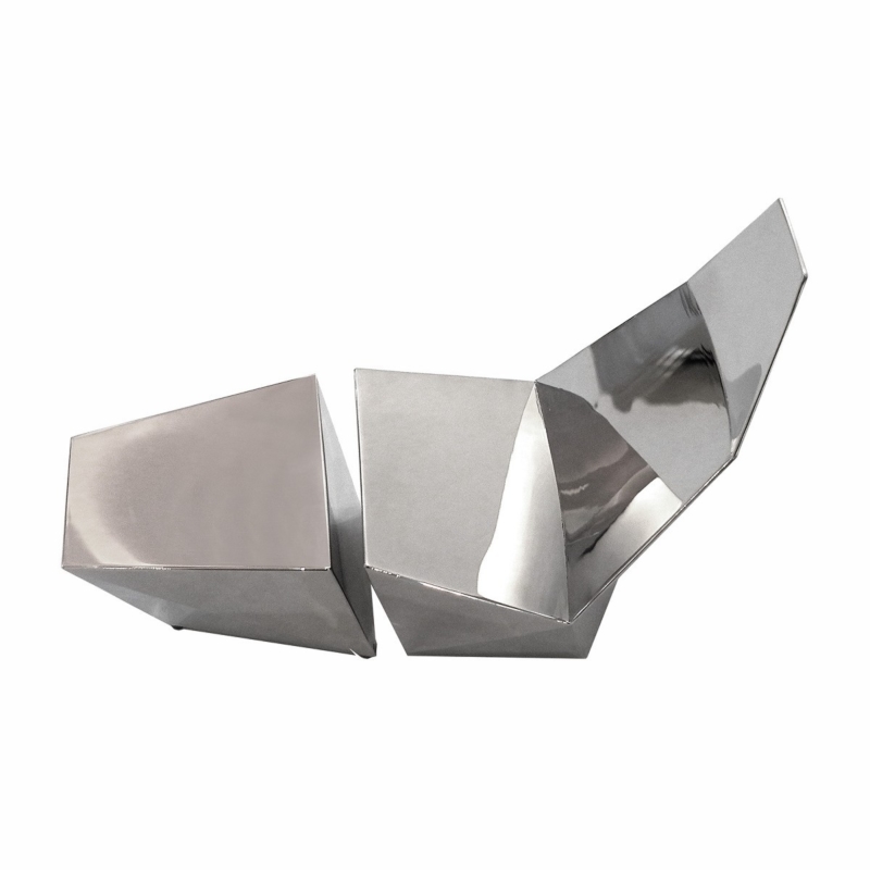 Alexander Lotersztain - QTZ Lounge Chair and Ottoman – Maquette – Polished