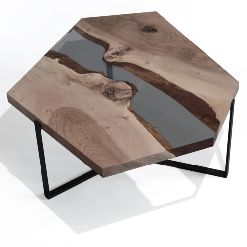 Alcarol - Crystal Walnut Low Table