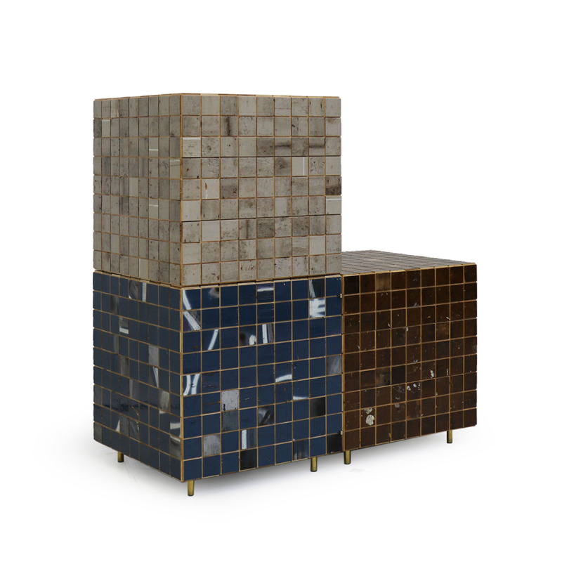 Piet Hein Eek - Waste Tile Cube Cabinet