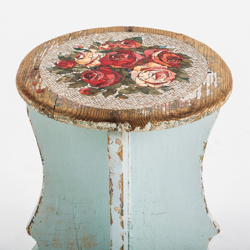 Yukiko Nagai - Sgabello con rose