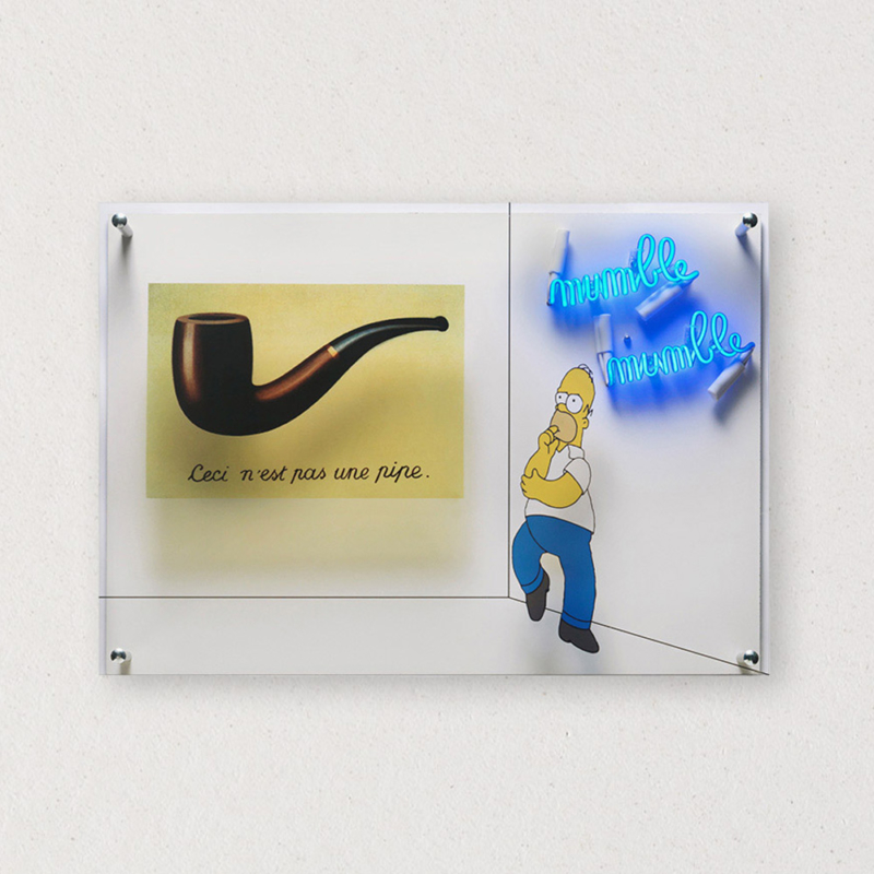 G+G - Mumble mumble / Ceci n’est pas une pipe - Magritte / Homer Simpson