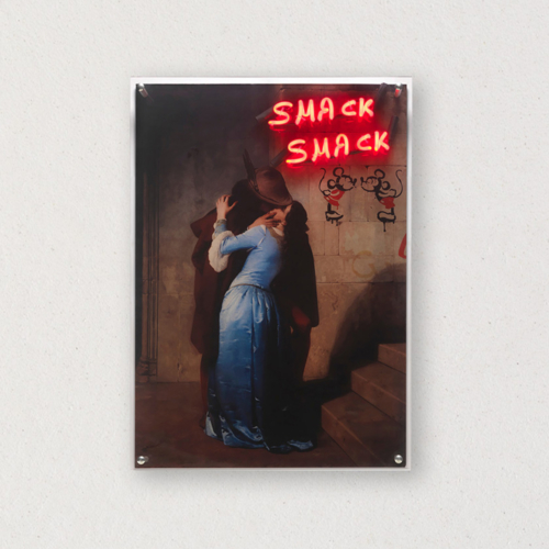 G+G - Smack smack / Il bacio - Francesco Hayez / Topolini - Banksy