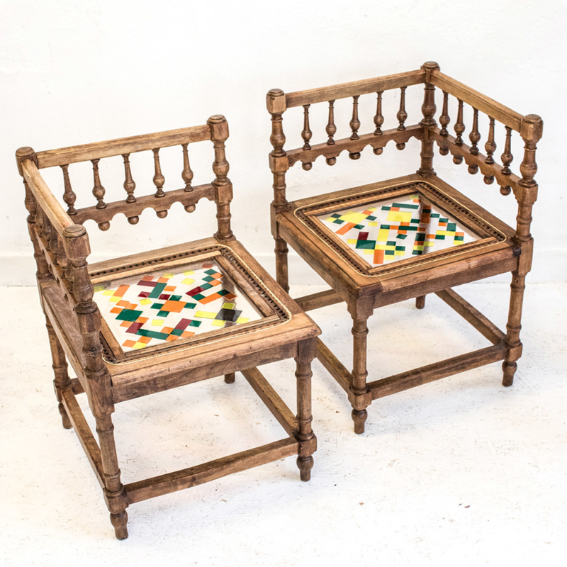 Hillsideout - Mosaiced Needlewoman Chairs