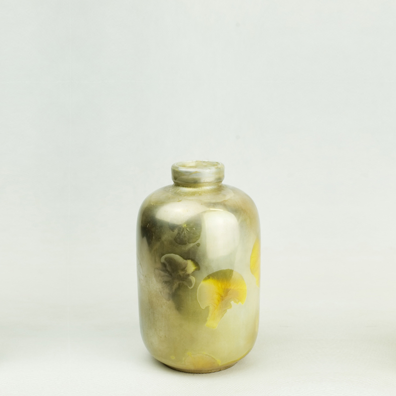 Milan Pekar - Small Crystal Vase - Yellow