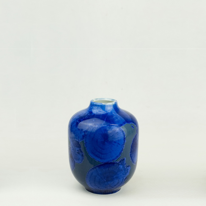 Milan Pekar - Volume 1 Crystal Vase - Blue
