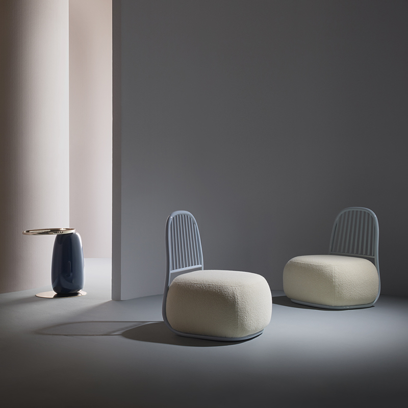 Ini Archibong for Sé - Eos Table Lacquered and Circe Armchair