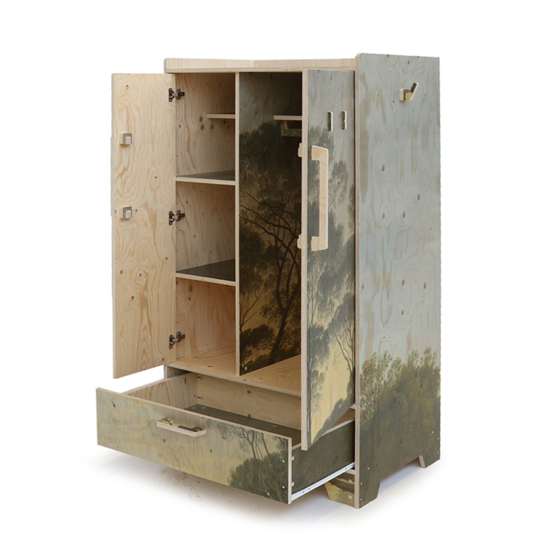Piet Hein Eek - Exactly Three-Sheet Cabinet – high printed