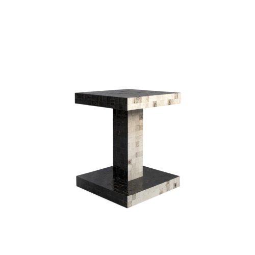 Piet Hein Eek - Waste Waste Bicolor Table – Twinset Black & White 40x40