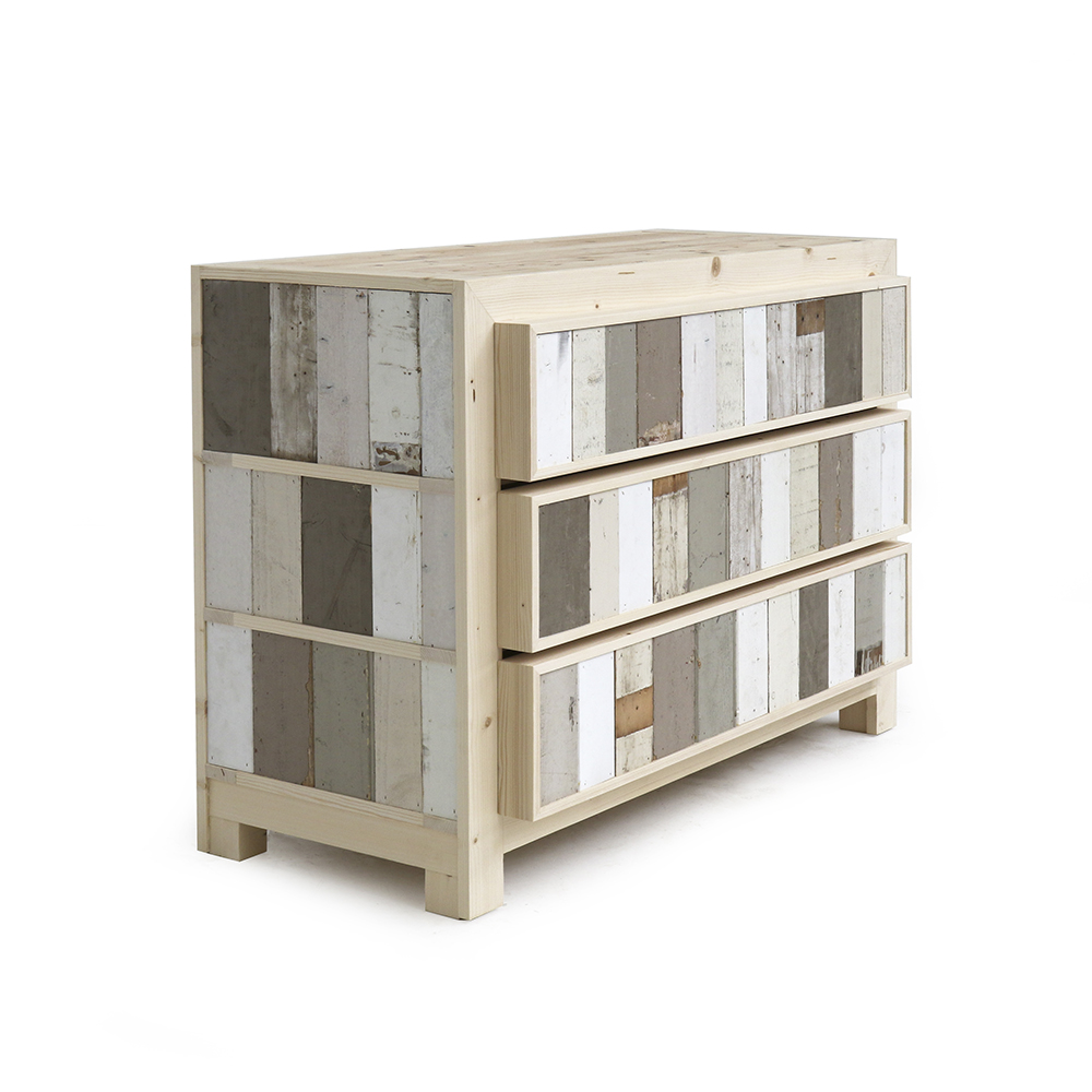 Highland skærm Efternavn 3-drawer Dressoir in Scrapwood by Piet Hein Eek - Rossana Orlandi